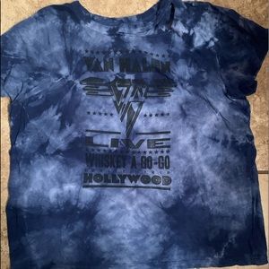 Van Halen Blue Tie Dyed Shirt